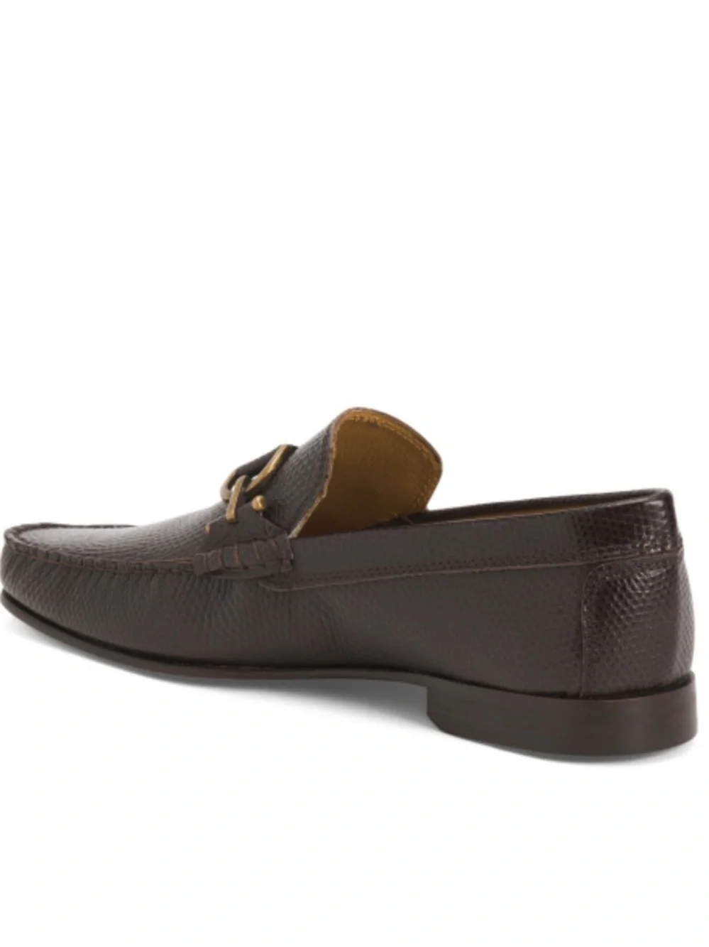 DONALD PLINER Leather Loafers With Metal Bit